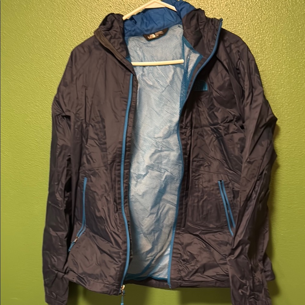 Men's Navy Blue Hooded Jacket